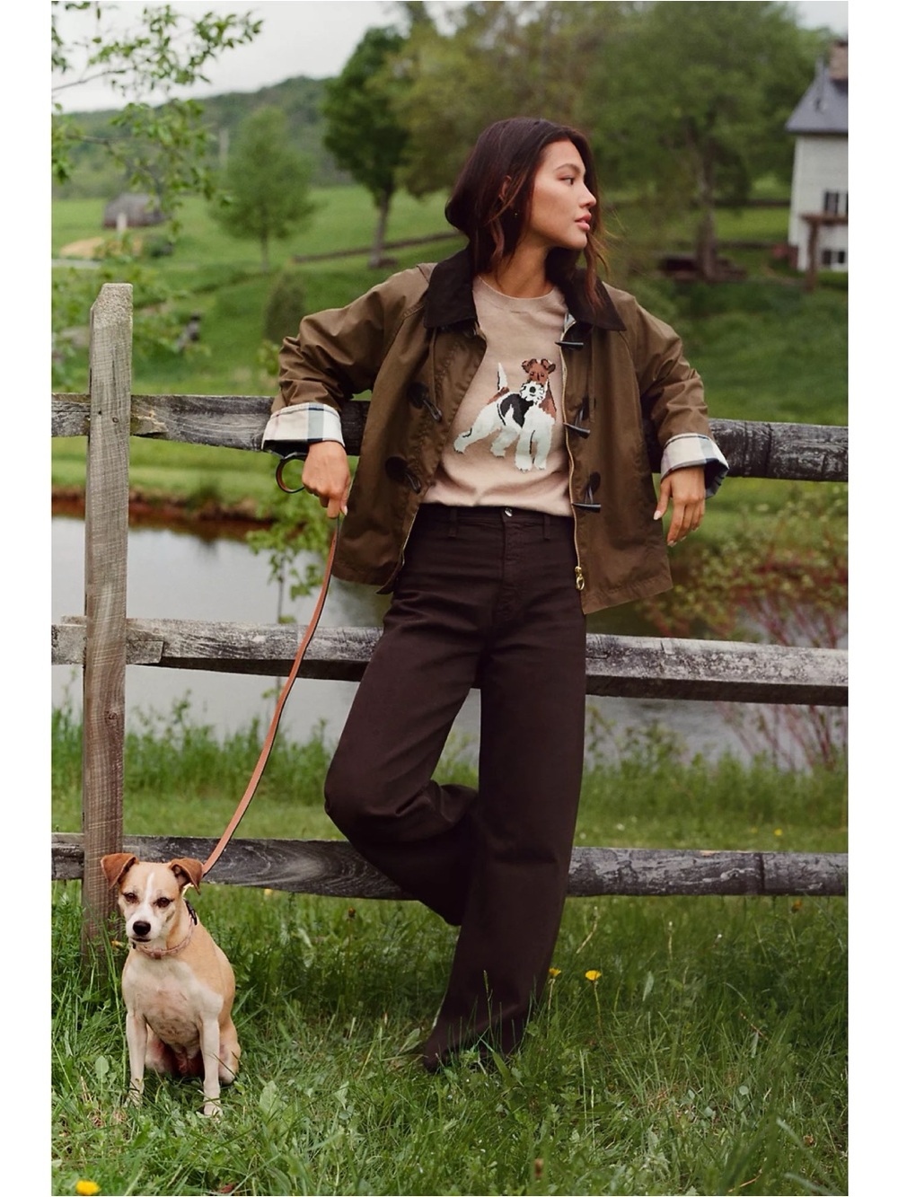 Pistola Penny High Rise wide Leg Jeans in Mocha